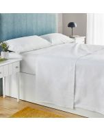 Juego sábanas 135x190 pikolin home 100% algodón percal blanco