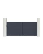 Puerta corredera de aluminio soldado eiger 3,5m h.160cm