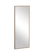Espejo de pared 45x125x4.8 cm madera de pino, vidrio, mdf color marrón