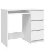 vidaXL escritorio de madera contrachapada blanco 90x45x76 cm
