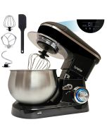 Batidora amasadora repostería profesional briebe km1164 negro 1800w