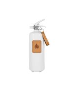 Extintor de incendios, edición cuero, 2 kg, acabado cuero marrón claro.