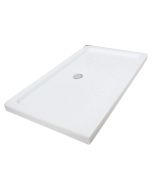 Ondee - plato de ducha cera - gres - blanco - 100x80x10cm