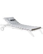 Cojín para tumbona cesana premium 192 x 56 cm gris jaspeado