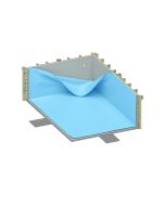 Liner 0.75 mm, azul, para piscina de madera venecia bas54  bas90