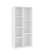 vidaXL estantería librería madera contrachapada blanco 50x25x106 cm