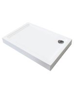 Ondee - plato de ducha lary - antideslizante - 80x120 - acrílico - blanco