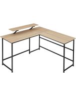 Escritorio superficie para monitor 140 x 130 x 76,5 cm madera clara