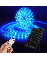 Aigostar tira LED solar exterior 10m con control remoto, 100w ip65 300 LEDs
