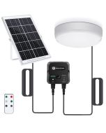Aigostar luz solar exterior con sensor 70w ajustable 6500k