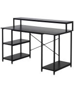 Mesa para computadora 140x60x93 cm tablero de partículas, metal Homcom