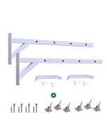 Tendedero de pared con 6 poleas inox | Blanco