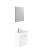 Ondee - nino lavamanos con espejo -  44cm - blanco - lacado