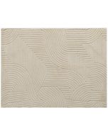 Alfombra para salón 230x160x1.7 cm poliéster color beige Homcom