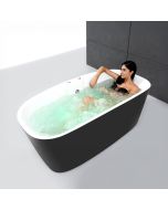Bañera hidromasaje   tao black bulle  170 x80 x65   cm, spalina
