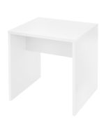 Taburete de tocador 40x36x41 cm aglomerado blanco ecd germany