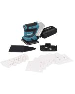 Lijadora vibrante 18v 112x102 mm - Makita - con 2 baterías 18v 5,0ah - carg