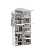 Newlux zapateros cube c10 10 compartimentos, 40 pares (83x32x155cm)