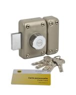 Cerradura yale yv26bt-40 - 6 pines - 23mm - 5 llaves reversibles - beige