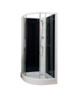 Ondee - cabina de ducha gena -  1/4 de círculo - blanco - 80 cm