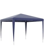 Carpa de jardín 293x293x252 cm metal, pe bicolor Outsunny