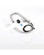 Grifo de cocina de acero inoxidable con rociador extraíble - mezclador de c