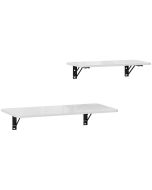 Mesas plegables pared 80x40x16.5 cm mdf color blanco Homcom, hogar - cocina