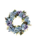 Corona decorativa galdar 50 cm azul