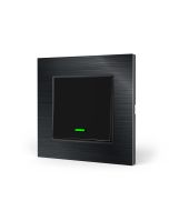Interruptor inteligente Wi-Fi negro 1 botón con indicador LED tb11b