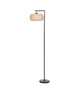 Lámpara de pie 52x33x170 cm acero, tela tc Homcom, hogar - iluminación