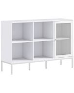 Aparador de cocina 120x37x81.5 cm color blanco Homcom, hogar - cocina