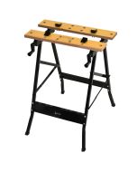 Mesa de trabajo 60,5x62,5x78,5 cm hierro, mdf bicolor durhand