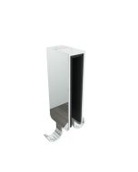 32x18x75mm gancho de toalla para mampara de ducha, adapta al cristal 8-10mm