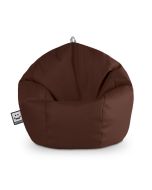 Puff pelota polipiel exterior marrón happers