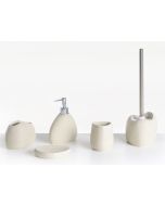 Conjunto de 5 accesorios de baño coata beige claro