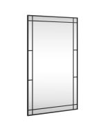 vidaXL espejo de pared rectangular de hierro negro 60x100 cm