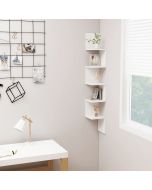 Estante de esquina de pared madera contrachapada 20x20x127,5 cm