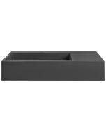 Lavabo suspendido cusco 75 x 43 cm compuesto mineral negro
