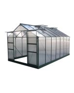 Invernadero para jardín en policarbonato dahlia verde pino 13,29 m²