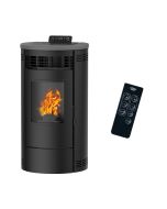 Estufa de pellets flavia 9,5 kw sannover negro