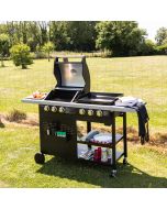 Barbacoa duo de gas 6 quemadores vesuvio