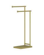 Toallero de pie 35.5x20x78 cm metal color amarillo Homcom, hogar - baño