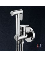 Kibath grifo wc higiene íntima 2 aguas cromo fabricado en latón