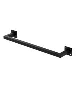 Perchero rectangular para la pared, p12cm x an60cm, negro