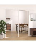 Puerta corredera esg vidrio y aluminio blanca 102,5x205 cm esxt2875