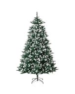 Árbol de navidad artificial 130x130x210 cm plástico color verde Homcom