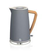 Nordic hervidor agua eléctrico ultra rápido,  swan sk14610gryneu gris 2200w