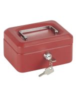 Arregui elegant c9214 caja caudales acero con bandeja, 15 cm ancho, rojo