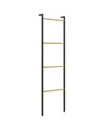 Toallero 49x5.5x167.5 cm acero, bambú multicolor Homcom, hogar - baño