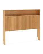 Cabecero de cama lluvia 145 cm con almacenamiento color roble